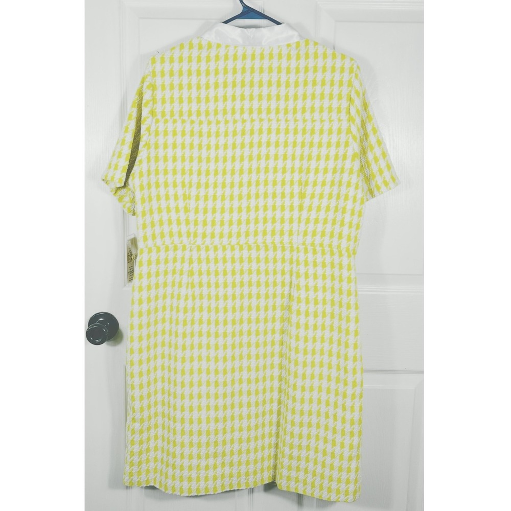 Nanette Lepore Dress NWT Citrine Plus 16 Button Front Preppy Vintage Vibe Retro - Picture 4 of 11